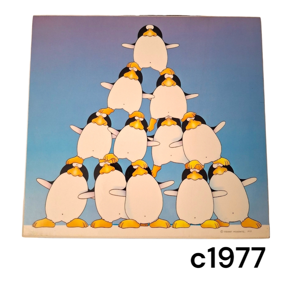 VINTAGE Pop Art "THE CORPORATION" Penguin Pyramid c1977 Print on Board